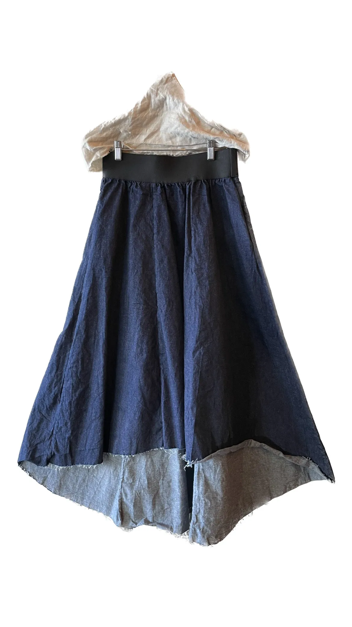 Amano high low Denim skirt
