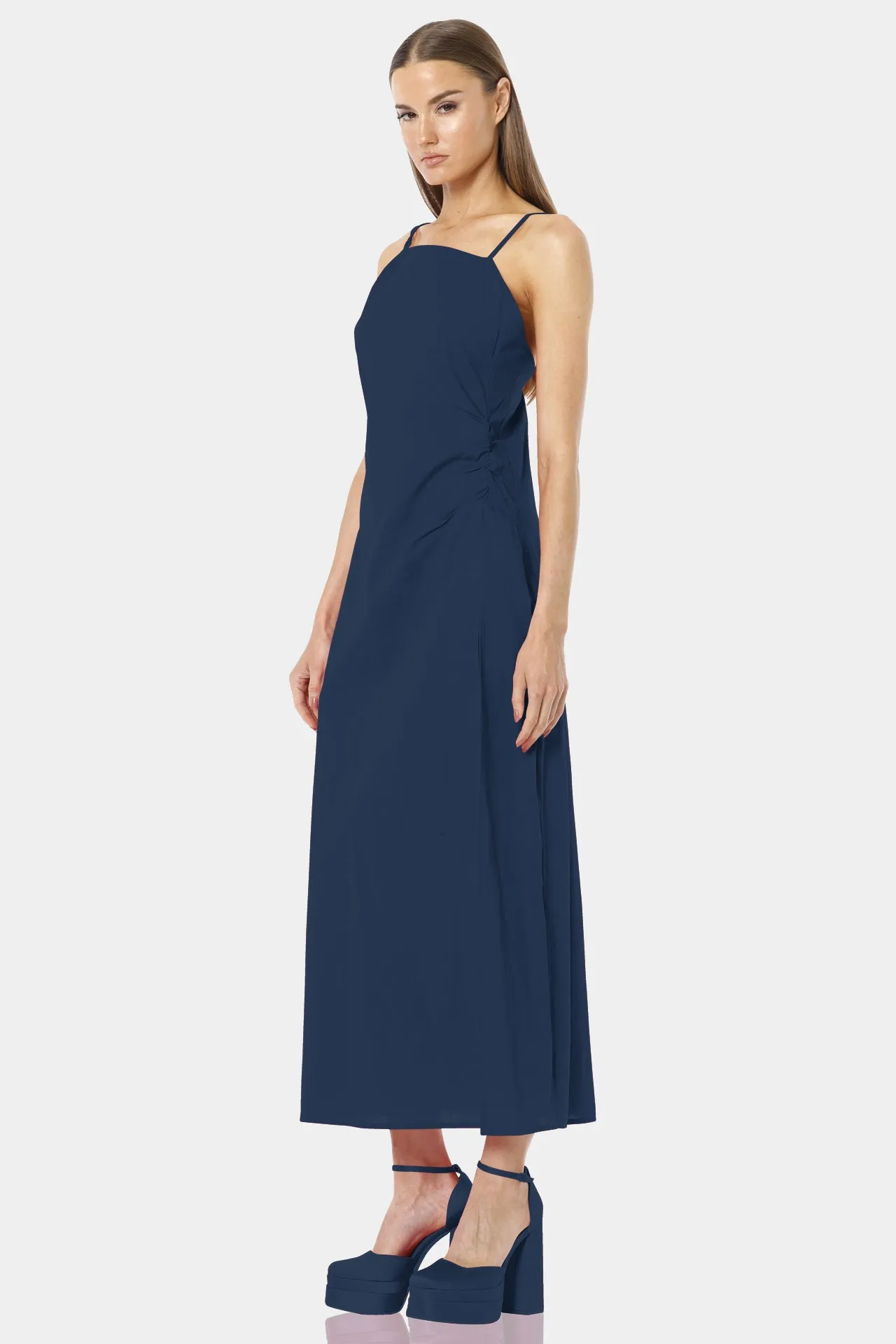 Blue Long Western Dresses