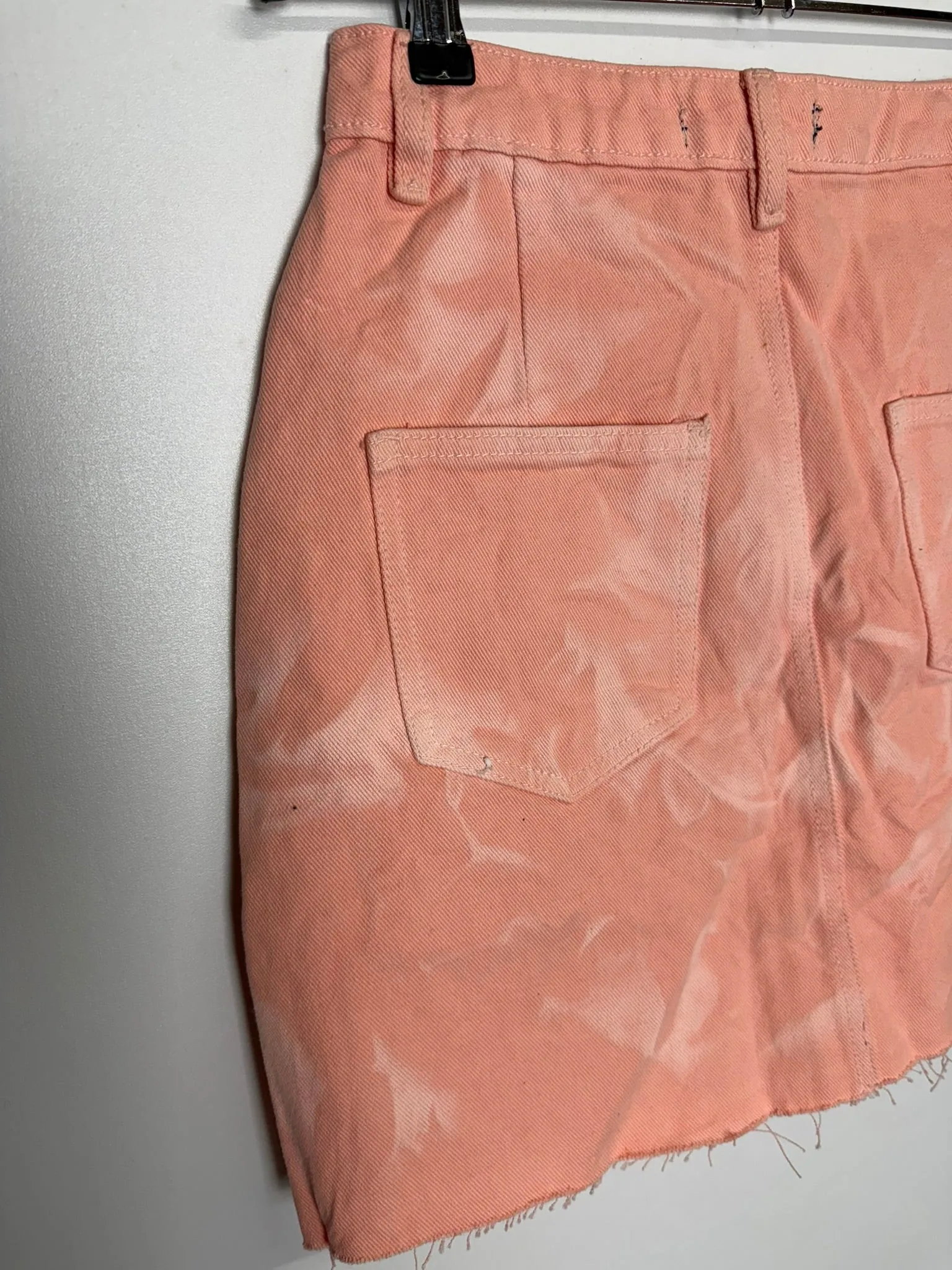 BNWT Missguided Pink Denim Skirt Size 6