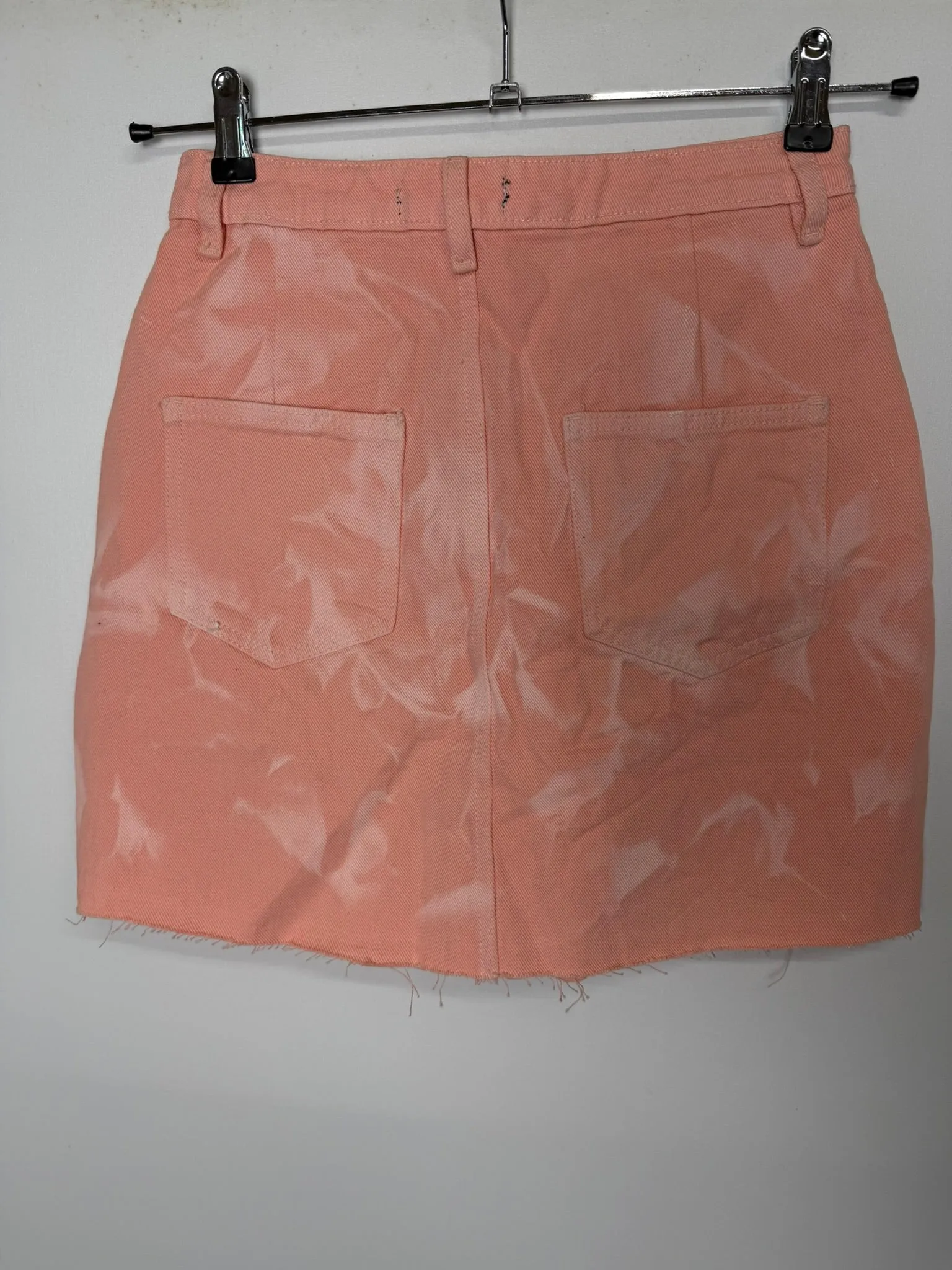BNWT Missguided Pink Denim Skirt Size 6