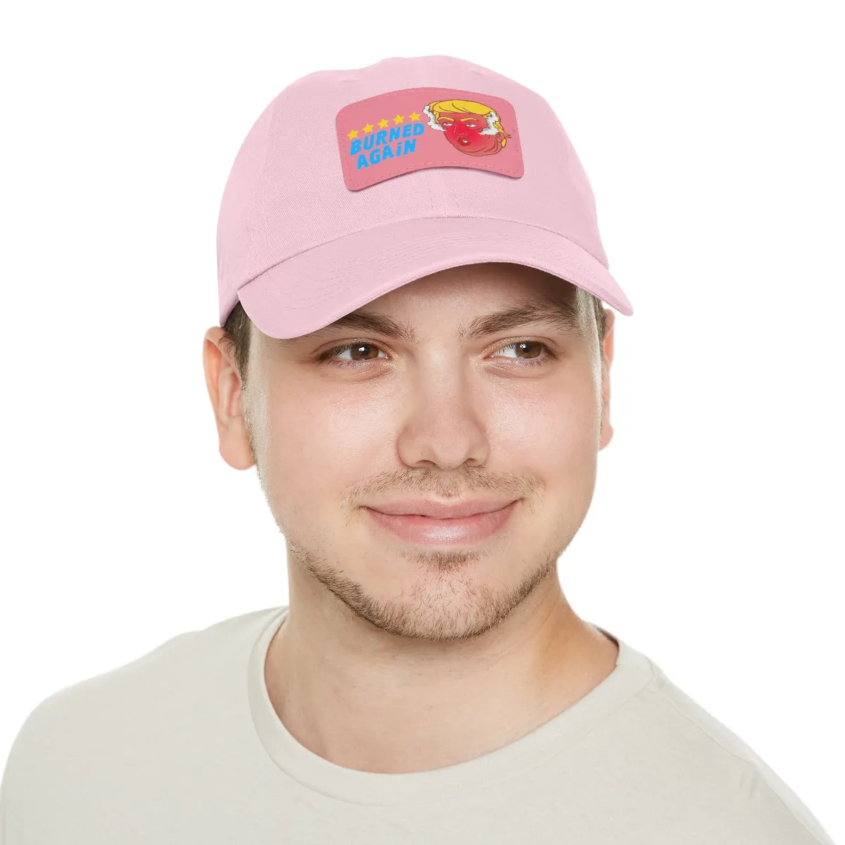 Burned Again - Trump Meme | Dad Hat with Leather Patch