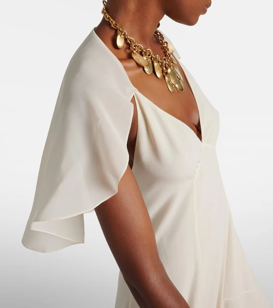 Chloe Silk chiffon midi dress