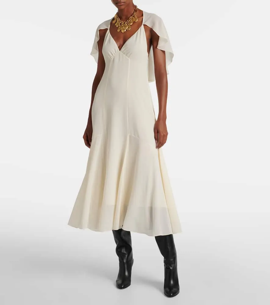 Chloe Silk chiffon midi dress