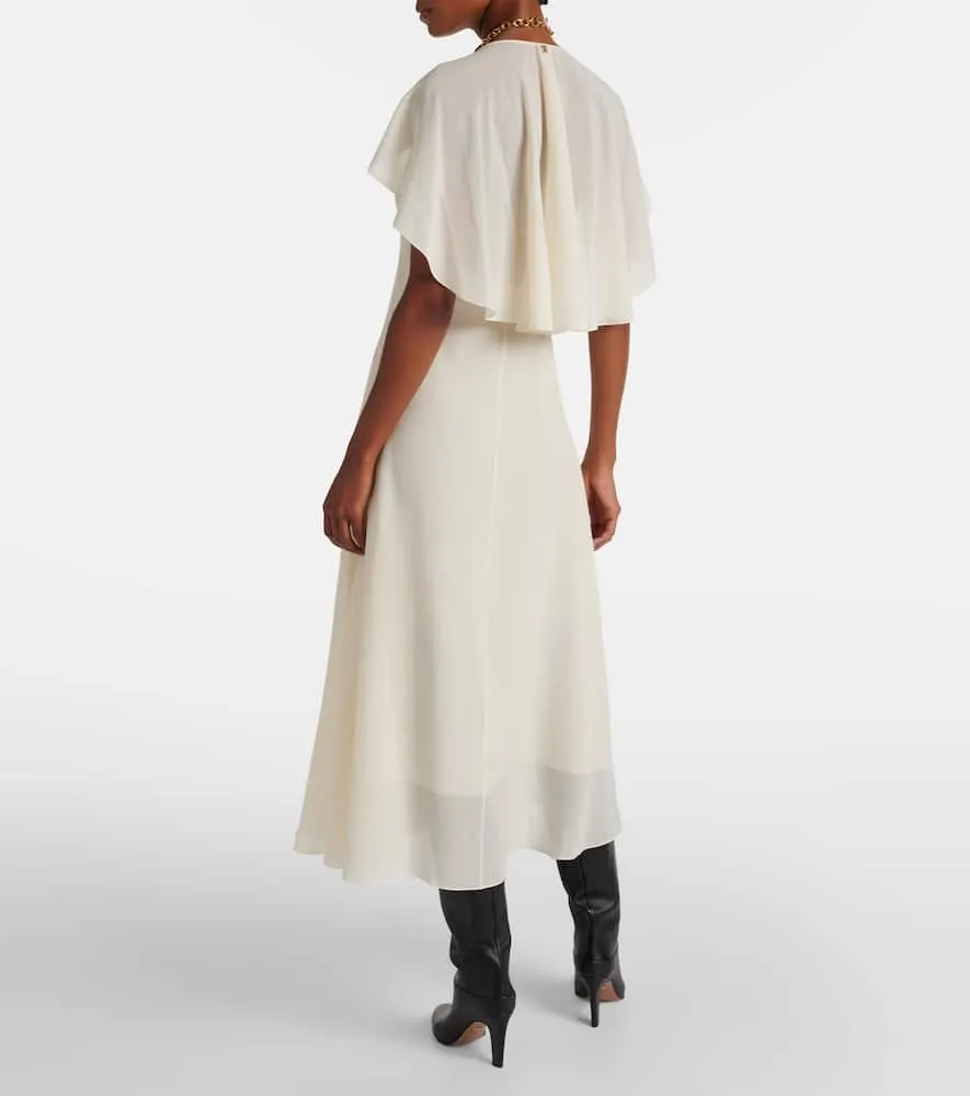 Chloe Silk chiffon midi dress