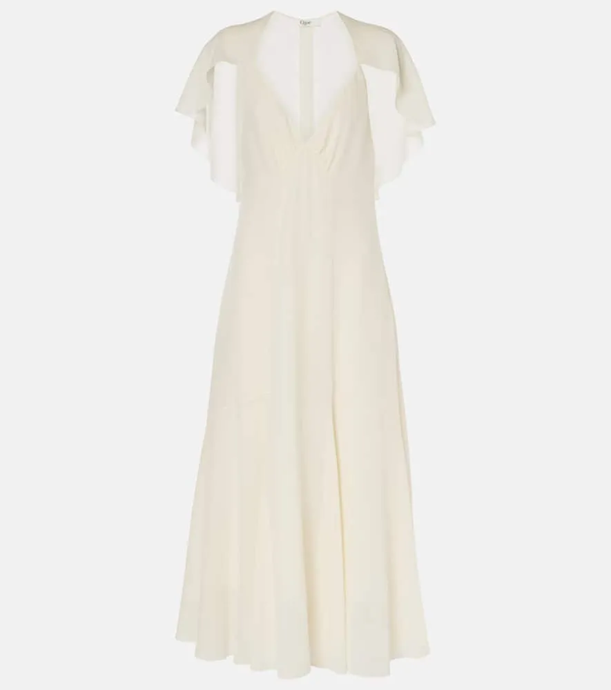 Chloe Silk chiffon midi dress