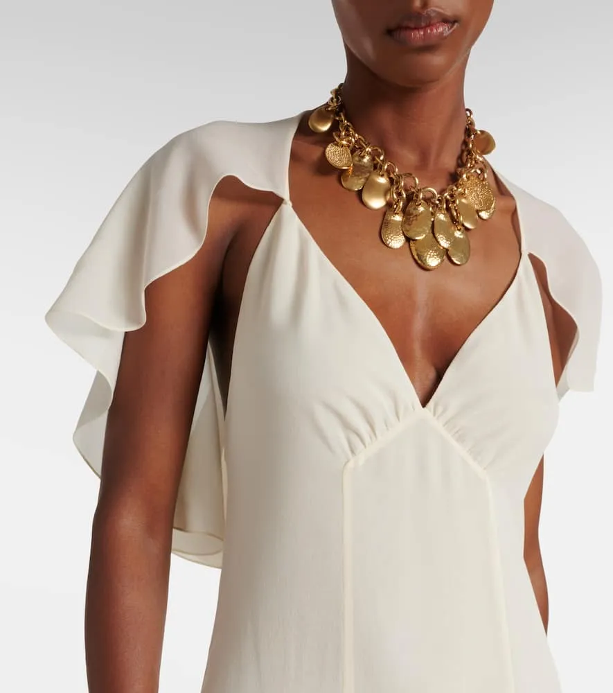 Chloe Silk chiffon midi dress