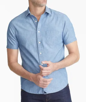 Classic Short-Sleeve Chambray Shirt - FINAL SALE