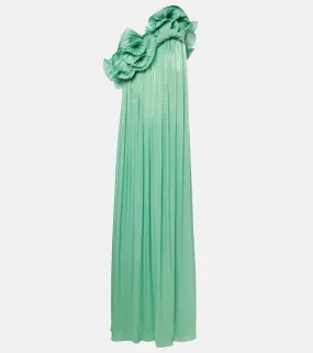 Costarellos Charmain lam√É¬© georgette gown