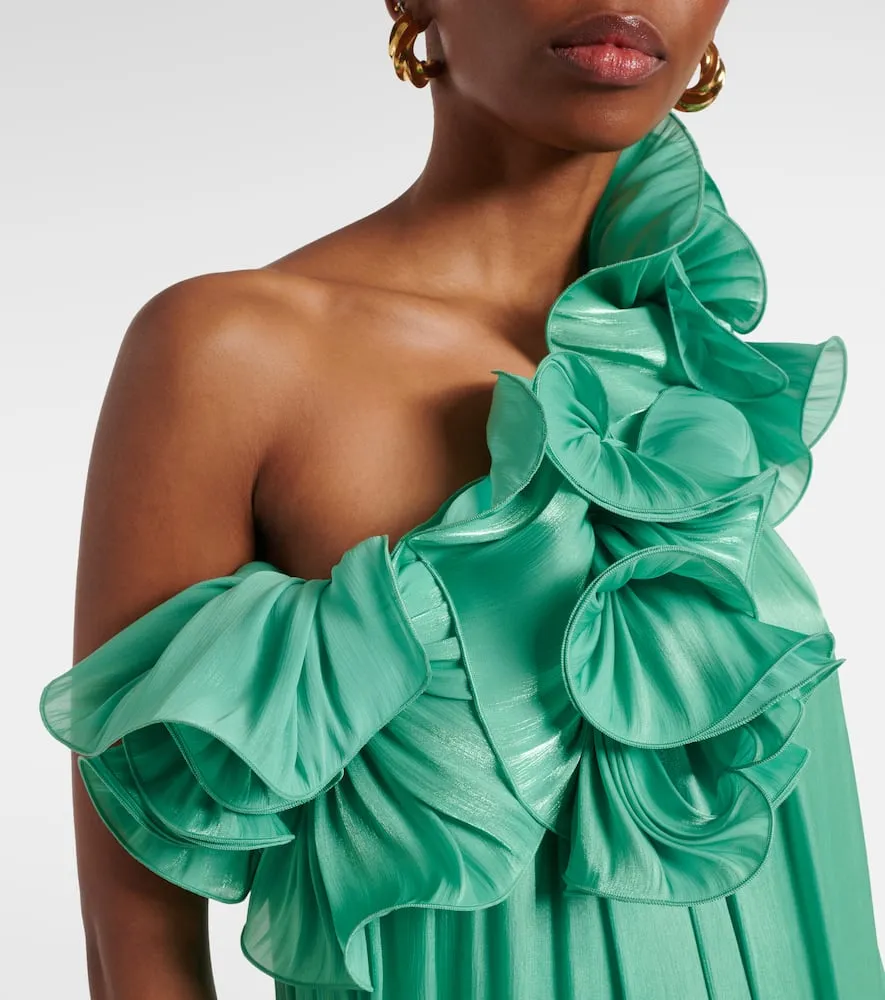 Costarellos Charmain lam√É¬© georgette gown