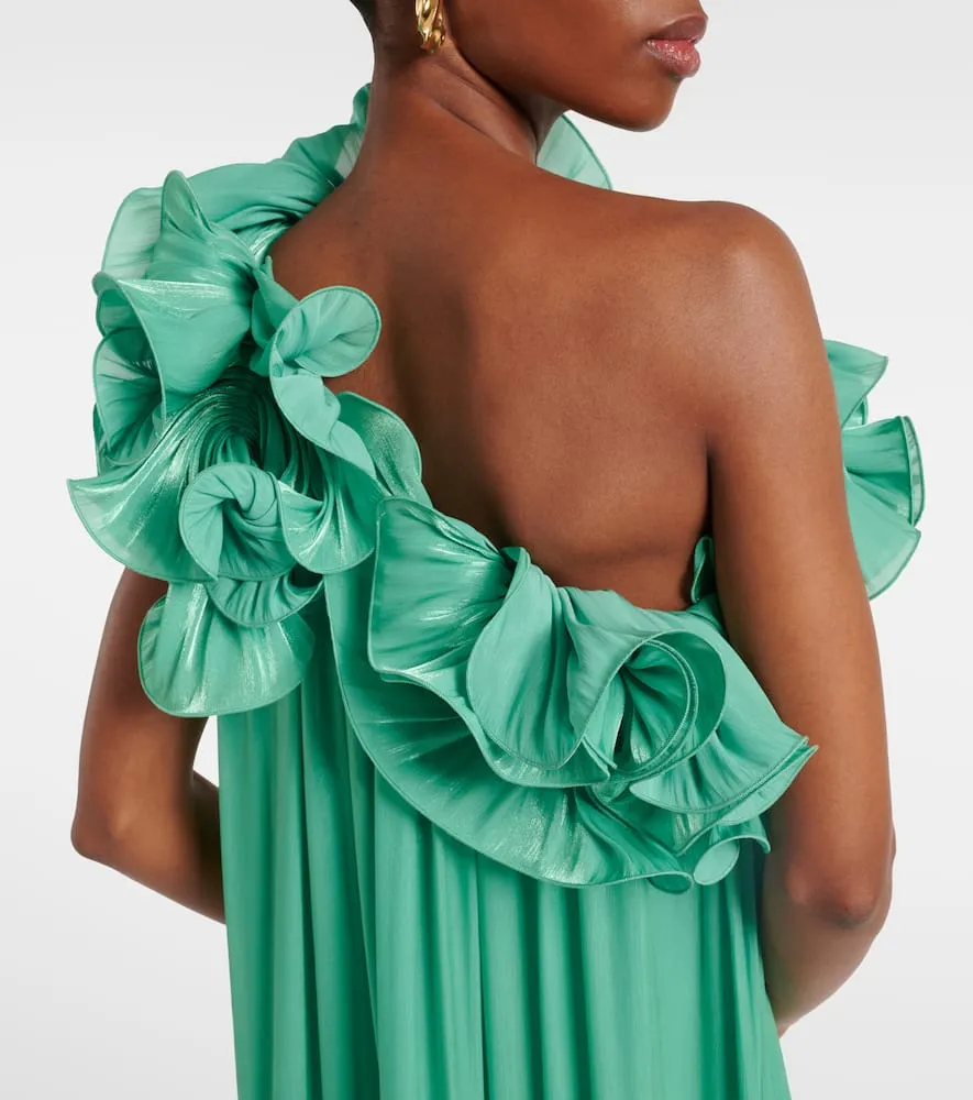 Costarellos Charmain lam√É¬© georgette gown