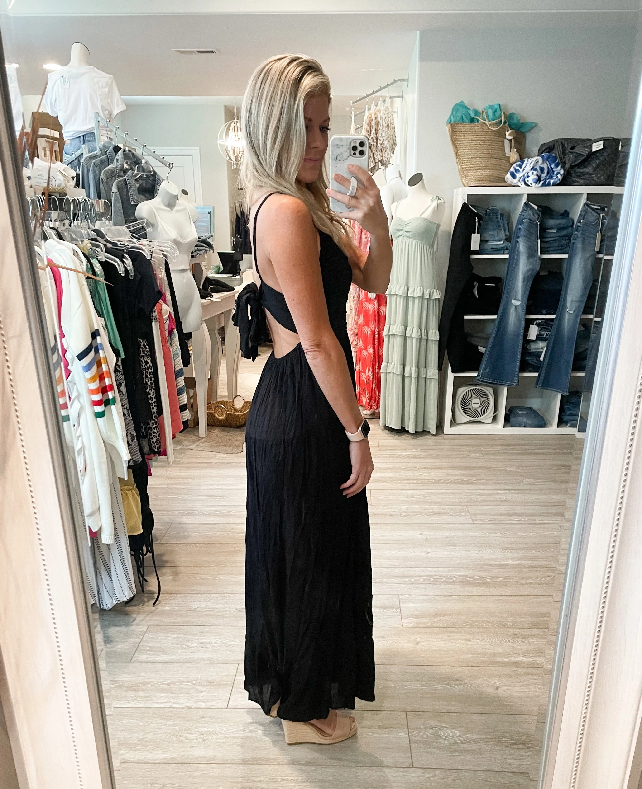 Daydreaming Lace Jumpsuit: Black
