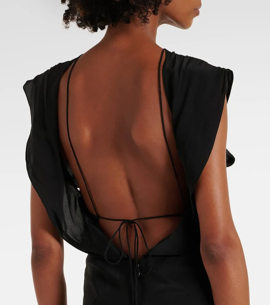 Faithfull Palome silk maxi dress