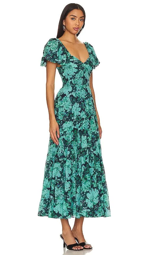 Free People Short Sleeve Sundrenched in Green