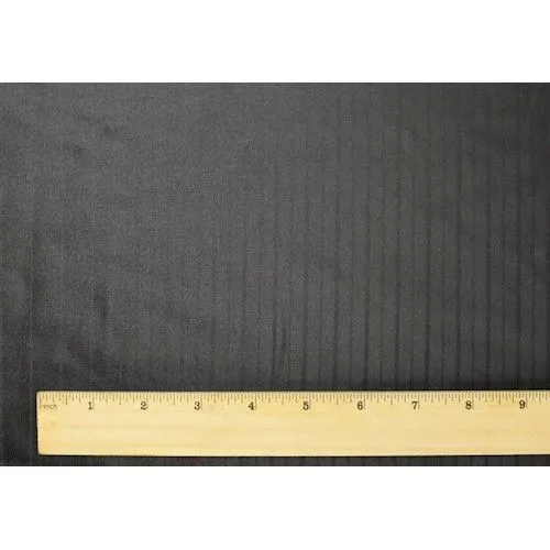 Hematite Black Stripe Woven Suiting Fabric