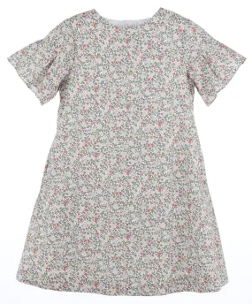 Luli & Me Gabby Girls Lizzie Shift Dress - Maple Market Fall Floral