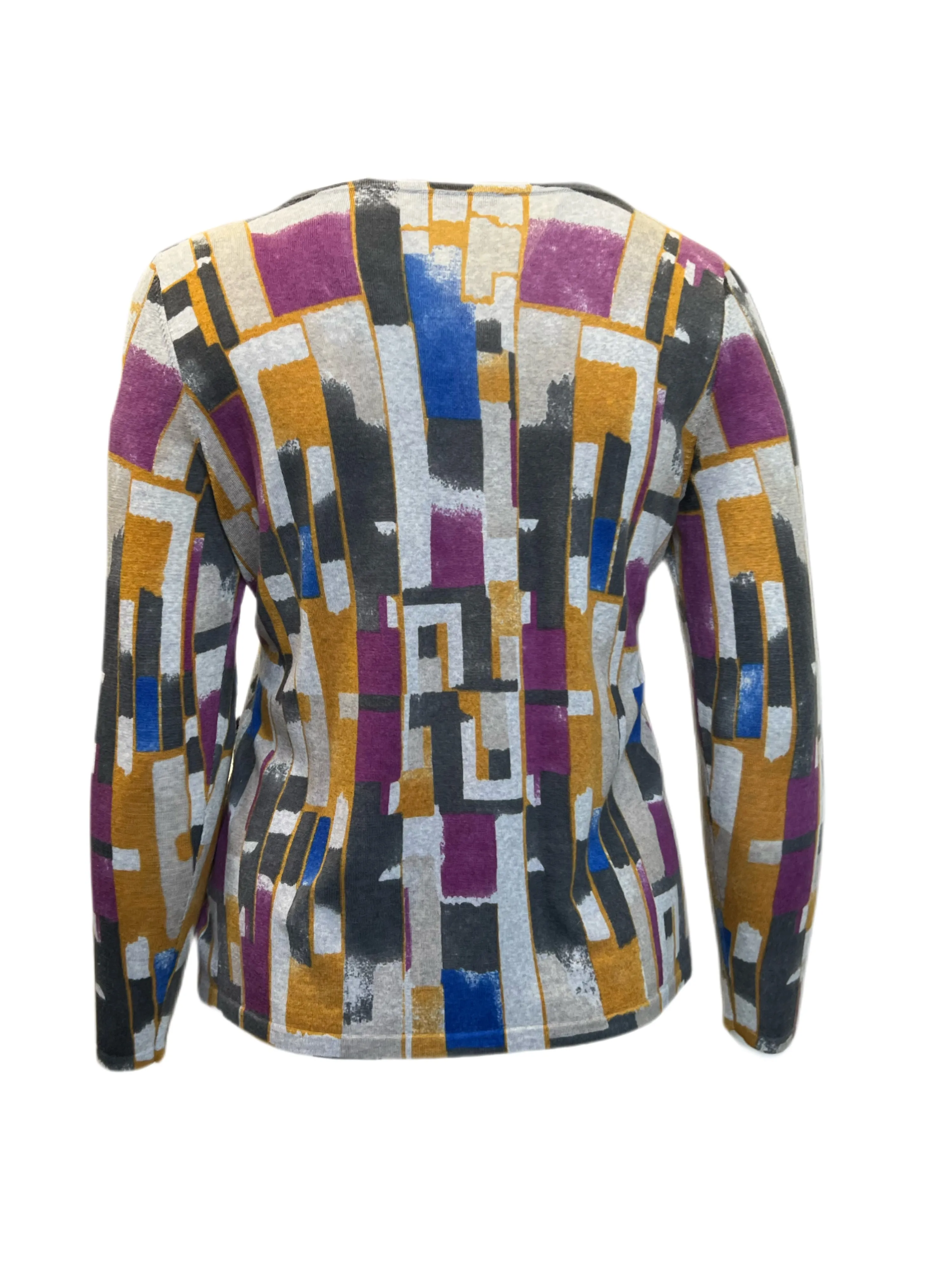 MARINA RINALDI Womens Multi Amico Sequin Lightweight Sweater $490 NWT