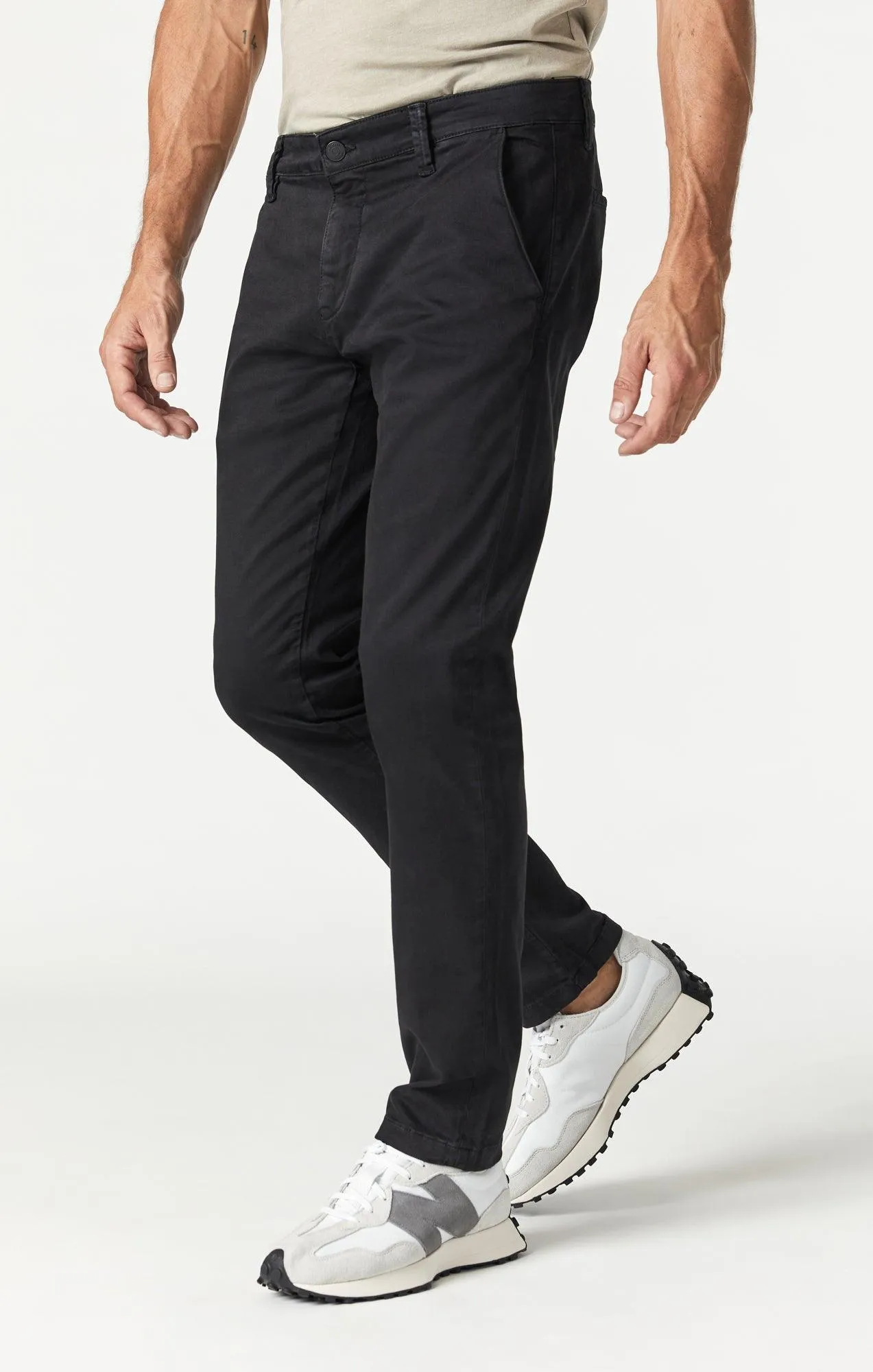 Mavi Men's Johnny Blk Sateen Twill Pants