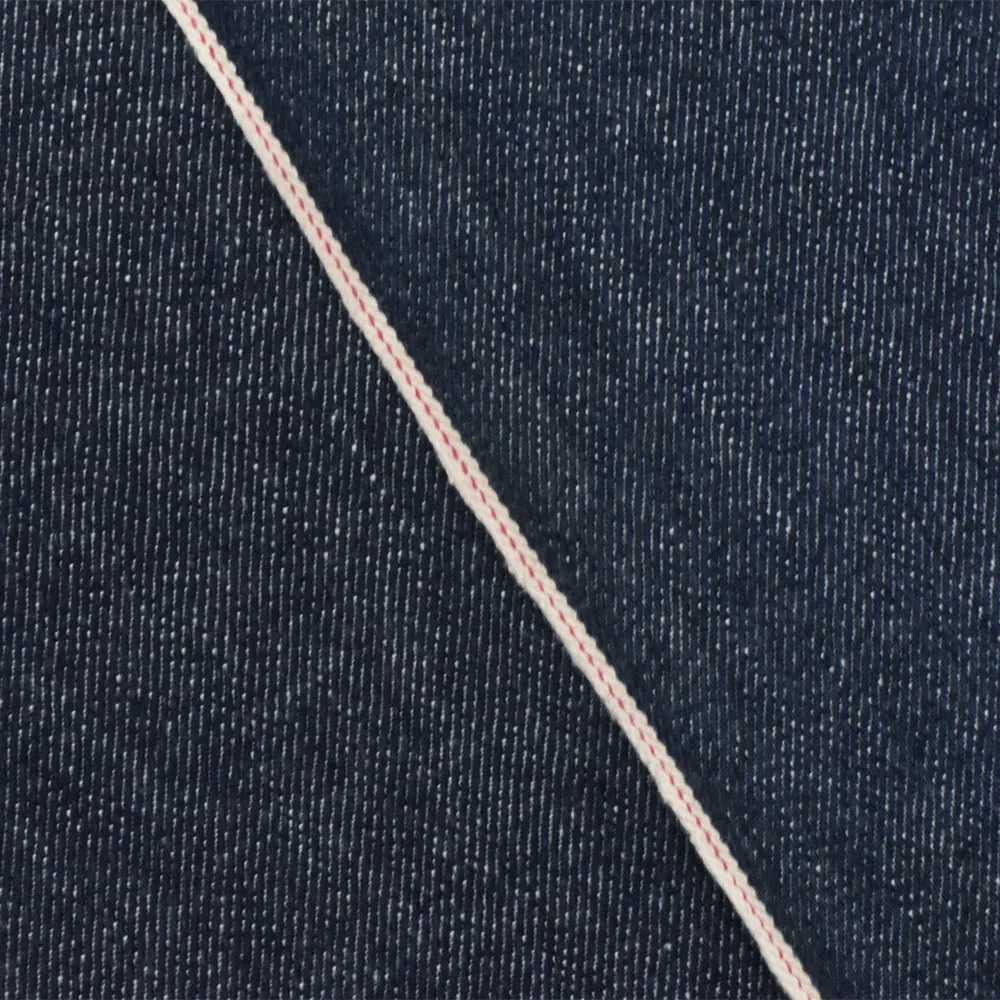 Navy Blue-Red-White 13 oz. Cotton Japanese Selvedge Denim Fabric