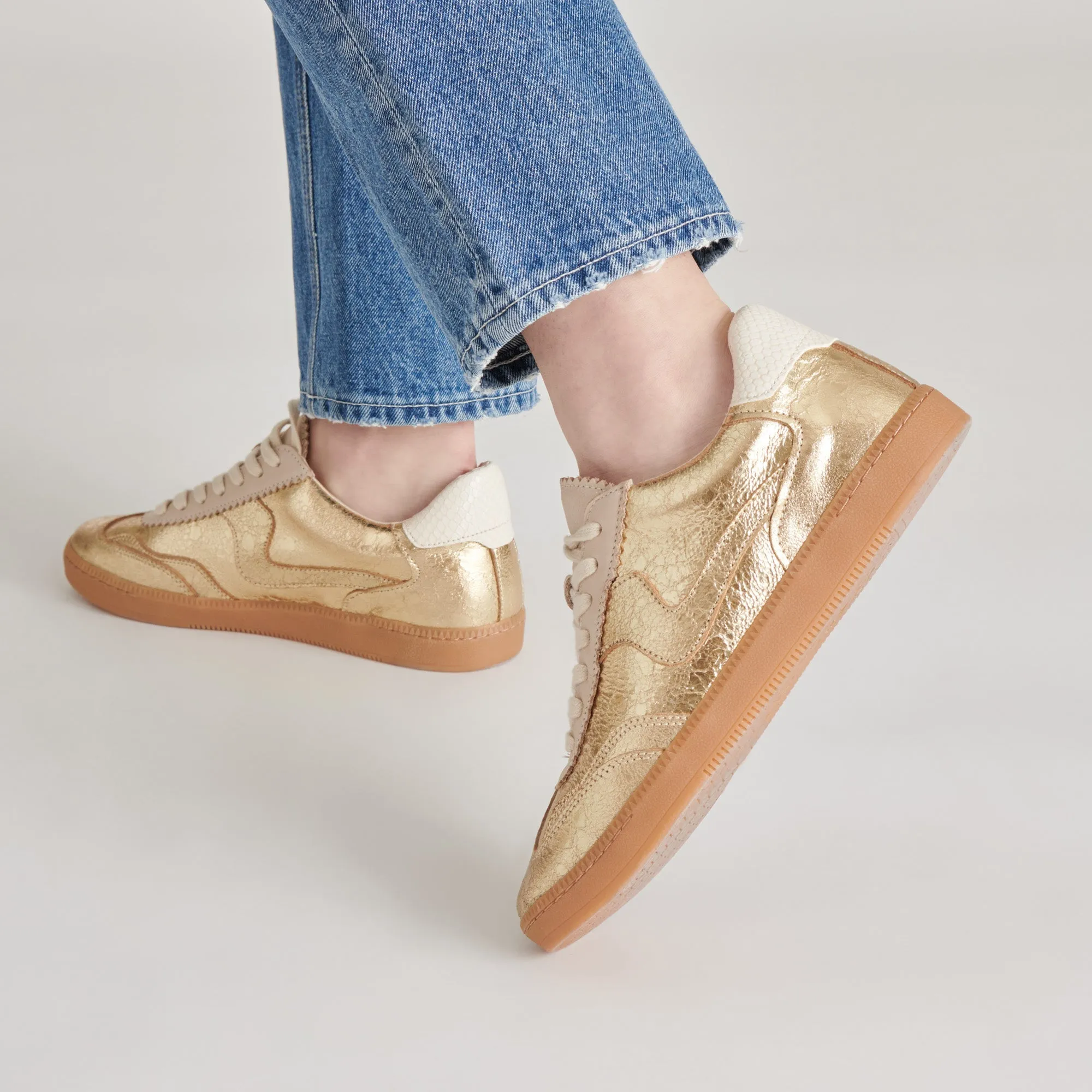 Notice Gold Distressed Sneaker