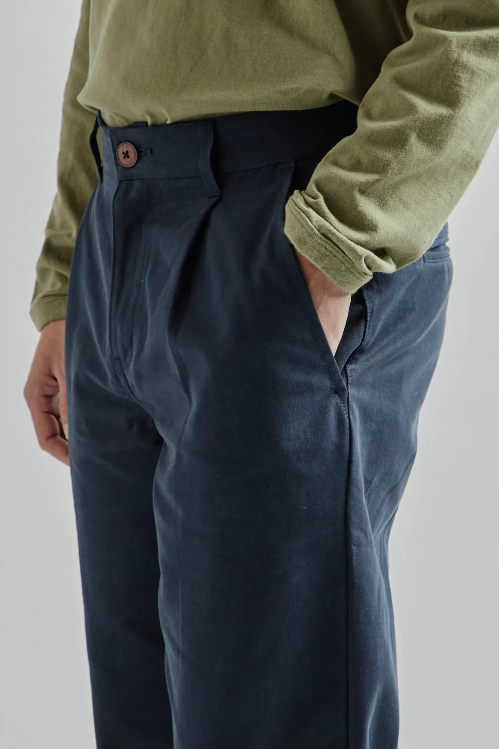 OG Haworth One Tuck Pants - Navy