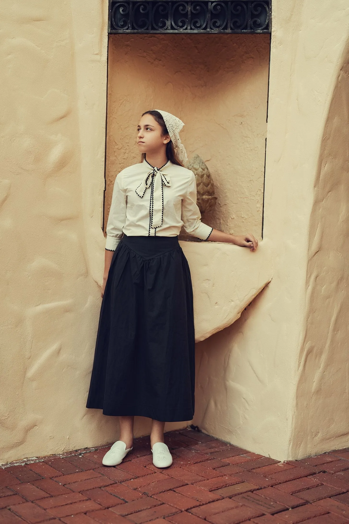 Stitch V-Maxi Skirt