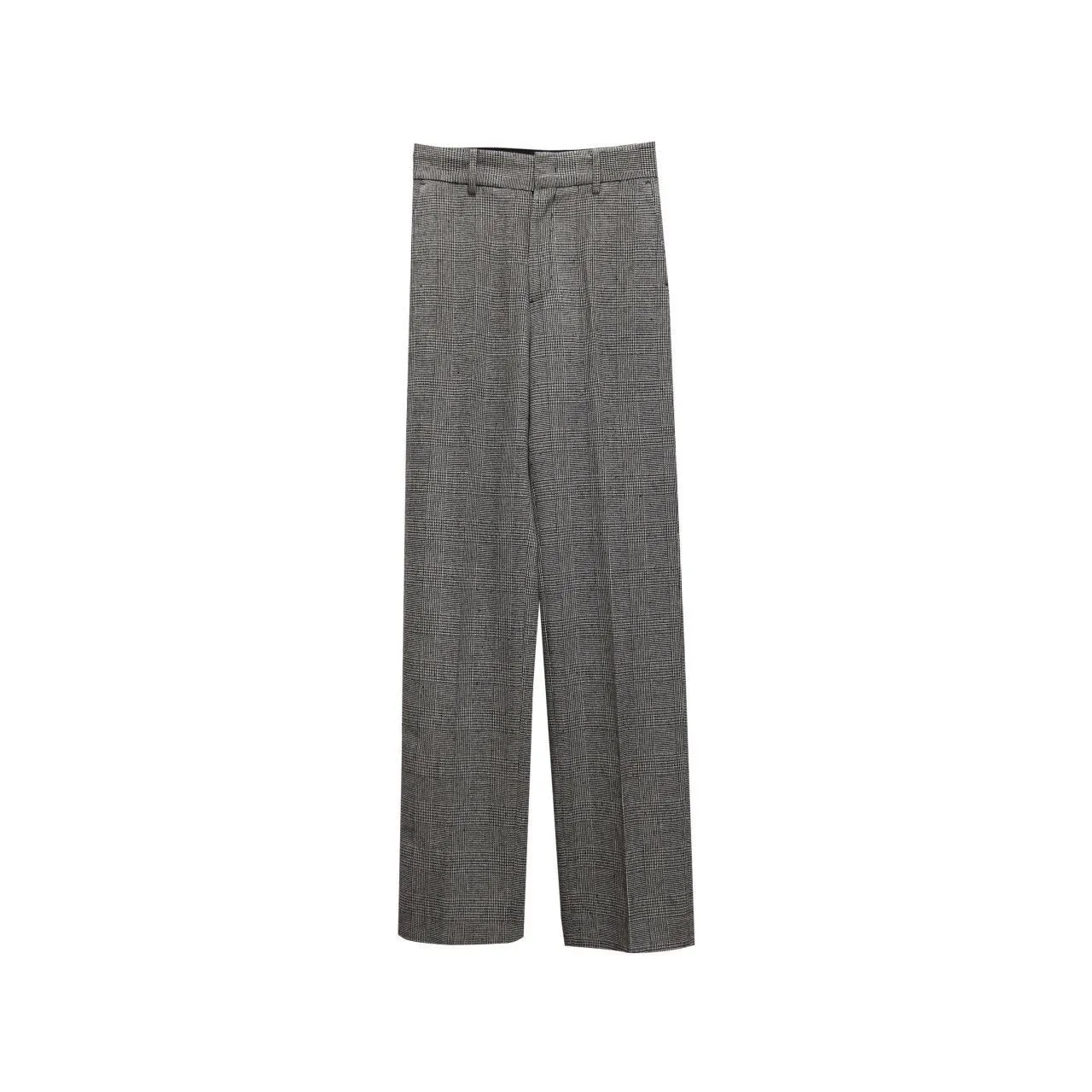 WIDE FIT HOUNDSTOOTH TROUSERS